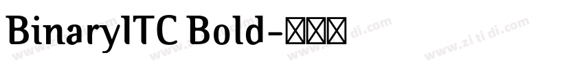 BinaryITC Bold字体转换